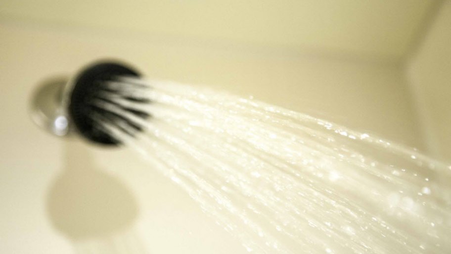 Shower head with running water